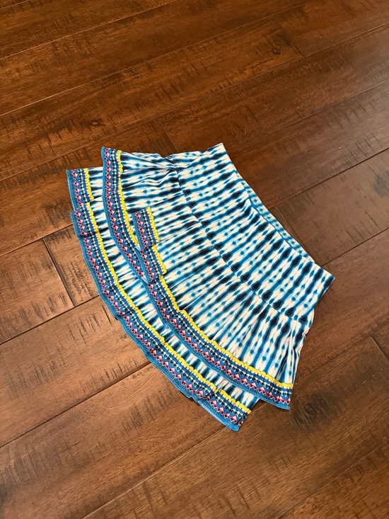 Lucky in Love Dresses & Skirts - Lucky in Love Bright Teal tennis skort with Blue Tie-Dye Waistband